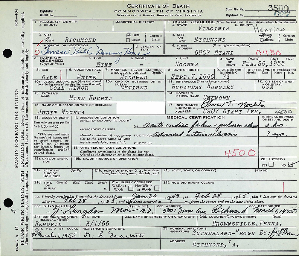 death cert